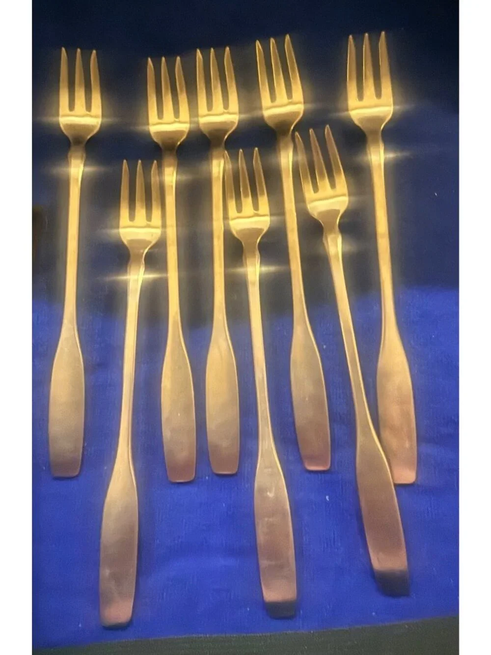Cocktail Forks  Set Of 8 Community Stainless Steel Vintage Flatware